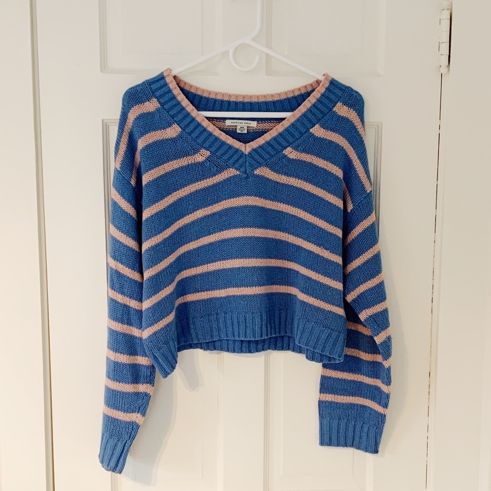 American Eagle Striped Knit Sweater